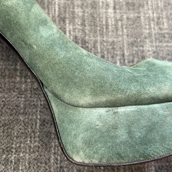 Vintage 00s Via Spiga green platforms - Picture 5 of 6